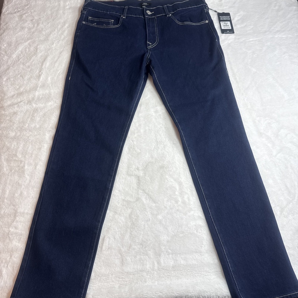 True Religion Rocco Relaxed Skinny Men's Jeans Dark Blue 36